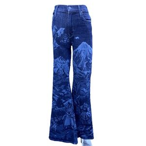 MOTHER The Doozy Sneak Swiss Alps High Rise Bootcut Jeans Size 25 MSRP $278